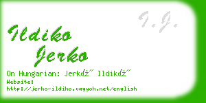 ildiko jerko business card